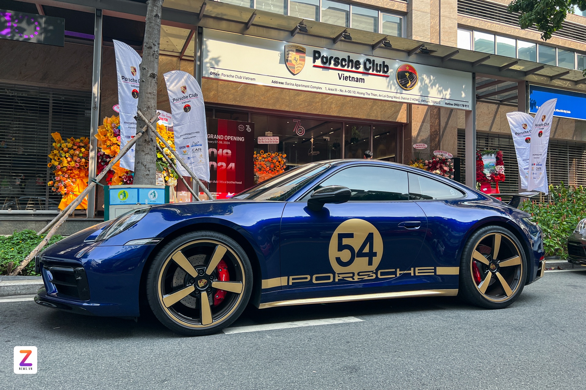 Dan xe Porsche hop mat anh 1